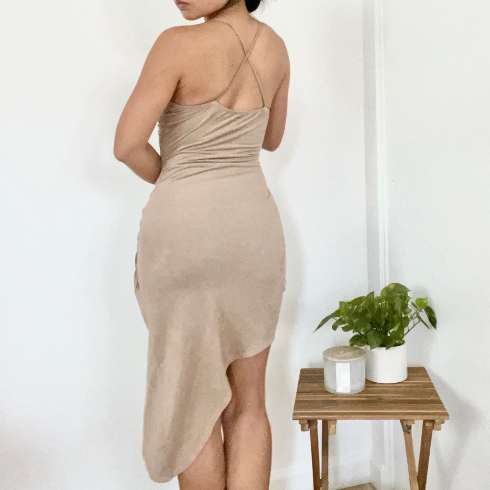 Tan midi dress - Picture 3 of 3